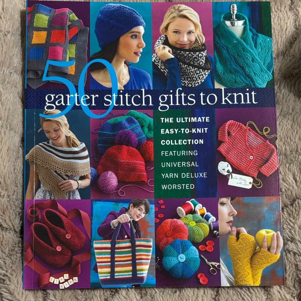 50 Garter Stitch Gifts to Knit Book (knitting book) 50 patterns
